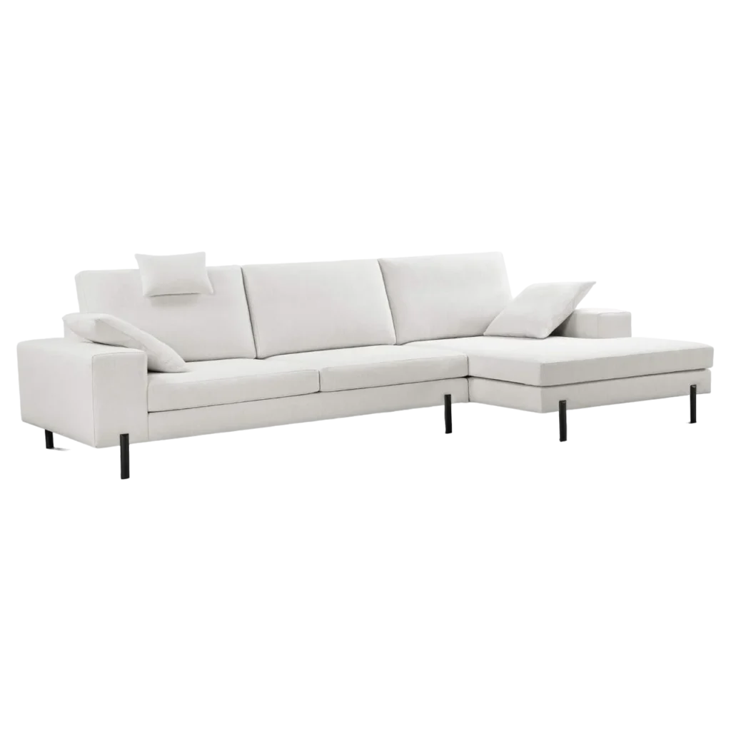 sofa chaise longue blanco luxor